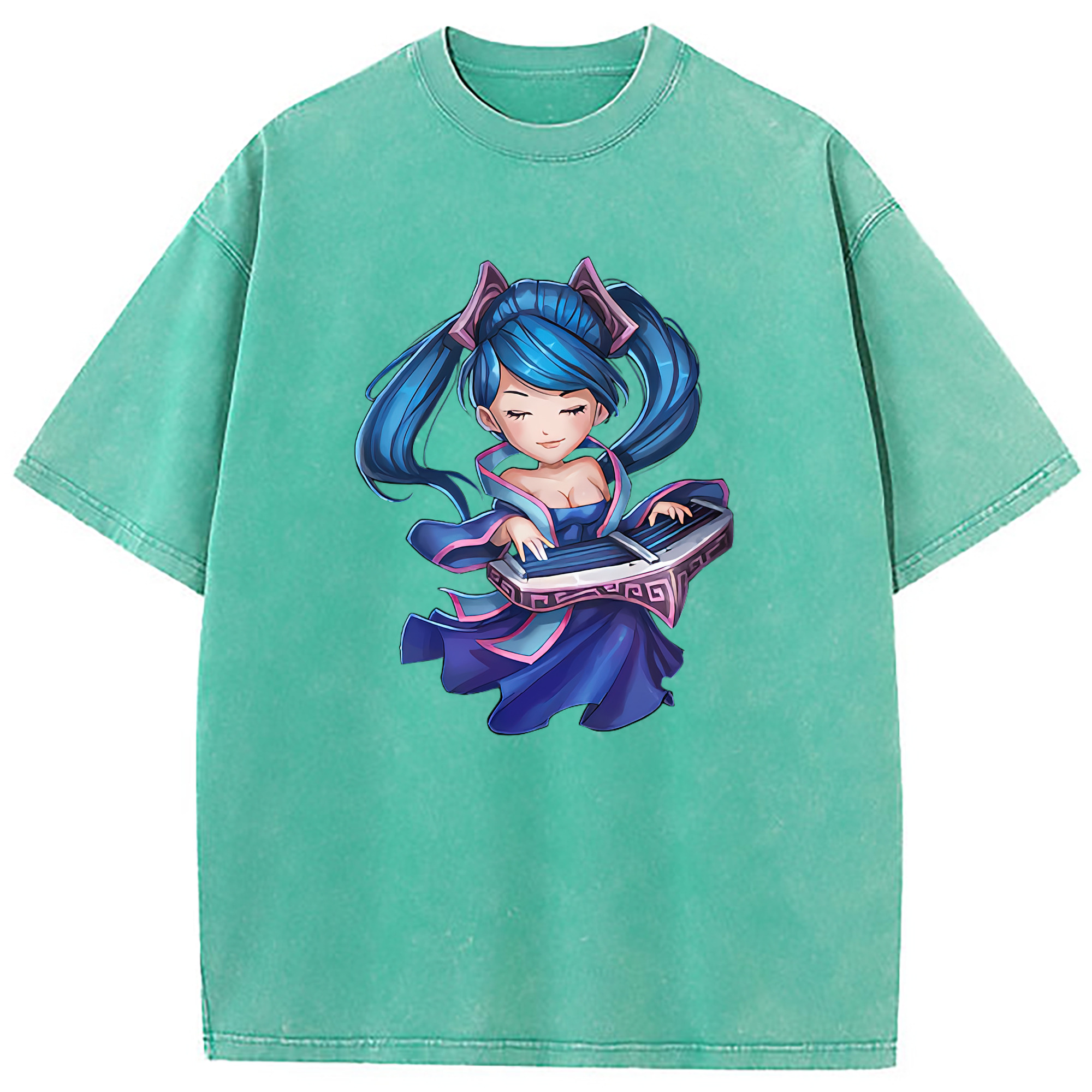 （画像用） リーグ・オブ・レジェンド League of Legends LOL 綿100% ヴィンテージ風 半袖Tシャツ（フロントプリント）